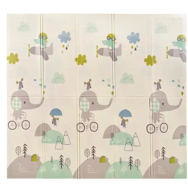 Tapis de jeu MS Innovaciones 120 x 120 cm Girafe Scooter avec sac de transport