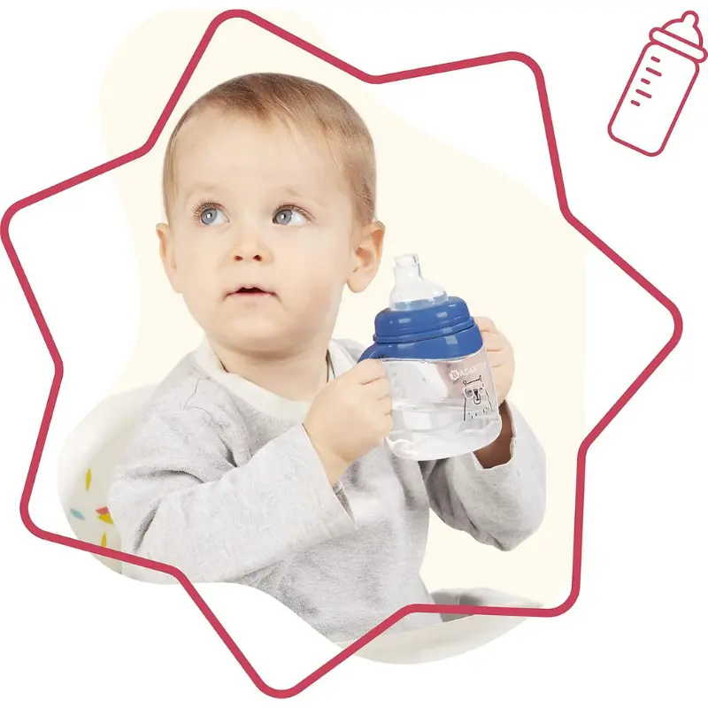 Tasse Anti-Fuite Bec En Silicone Souple Badabulle - 180ml