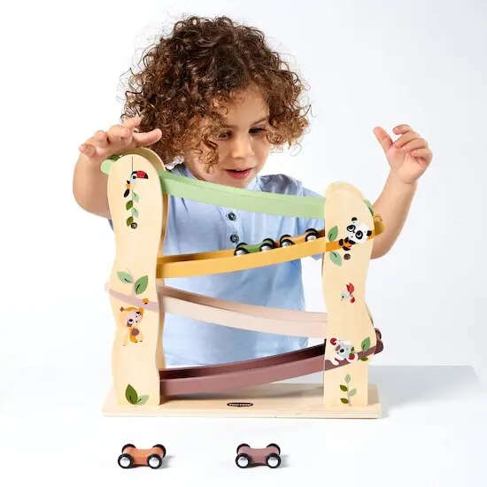 Tiny Love Rampe de Course et Voitures en bois Boho Chic 18m+