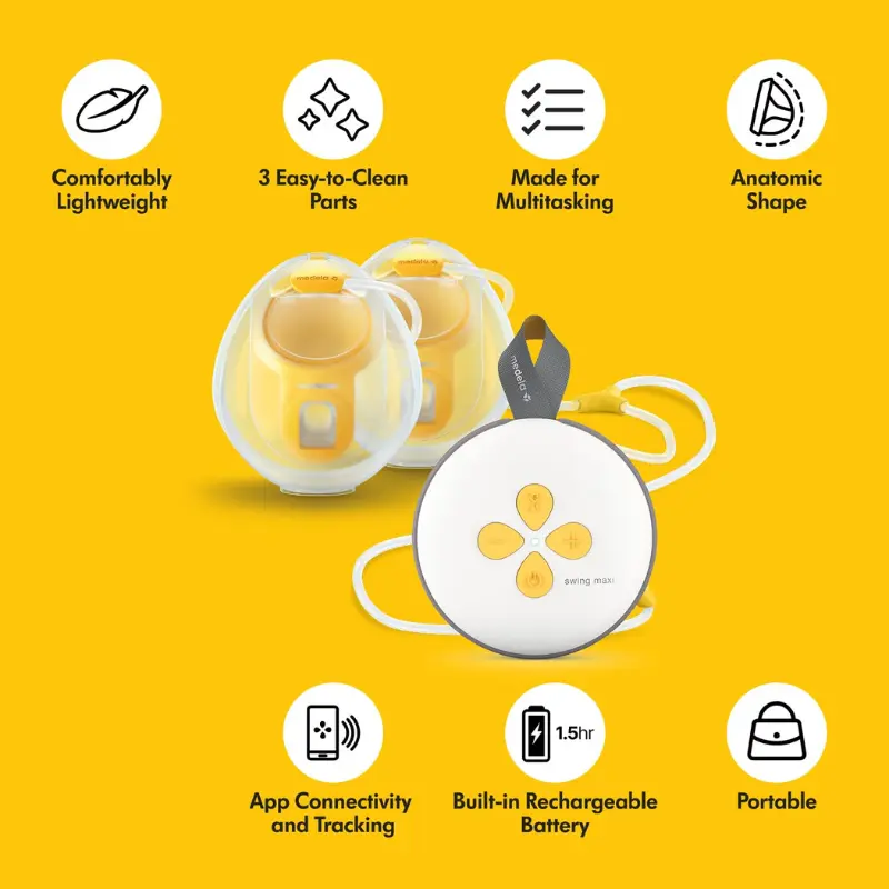 Tire-lait électrique double mains libres Medela Swing Maxi