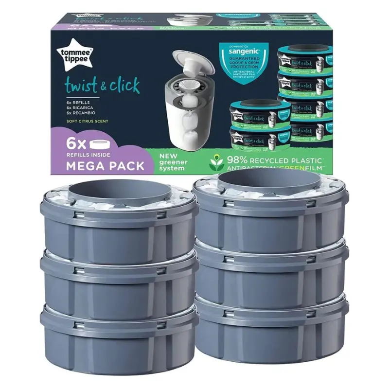 xx Tommee Tippee Pack of 6 Twist - Click Refills