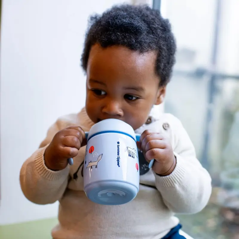 Tommee Tippee Tasse d'Apprentissage Anti-Fuite 300ml 6M+ - Bleu