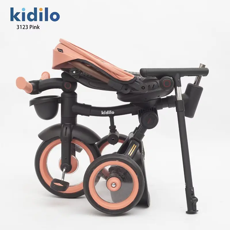 Tricycle pliable 7 en 1 pour enfants de 1 à 5 ans Vert