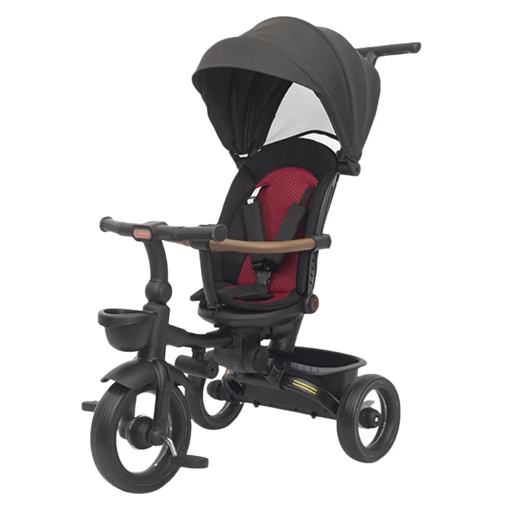 xx Tricycle pliable 7 en 1 pour enfants de 6 mois à 5 ans Noir