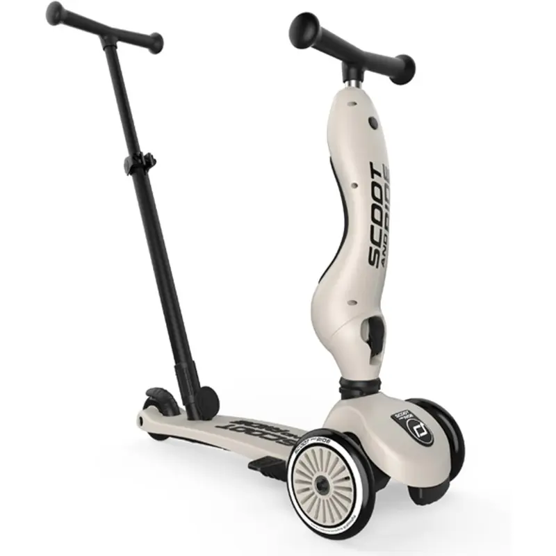 xx Trottinette 2 en 1 pour enfant avec guidon Blanc - SCOOT AND RIDE