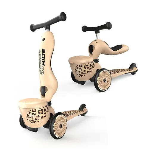 xx Trottinette 2en1 Highway Kick 1 Lifestyle Scoot And Ride Léopard