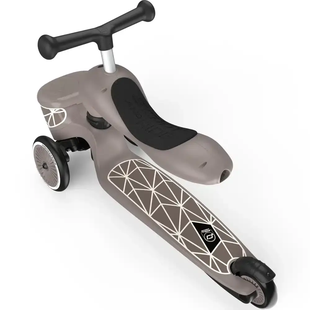 Trottinette Scoot And Ride 2 en 1 Highwaykick 1 Lifestyle – Lignes brunes