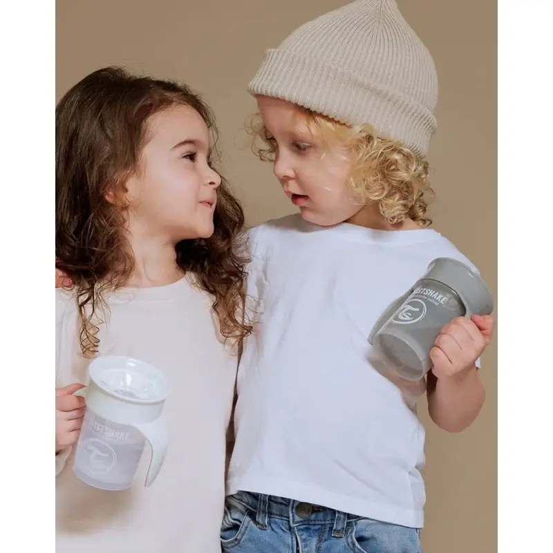 Twistshake Tasse d'Entraînement 230ml 6M+ - Gris Pastel