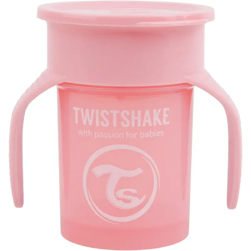xx Twistshake Tasse d'Entraînement 230ml 6M+ - Rose Pastel