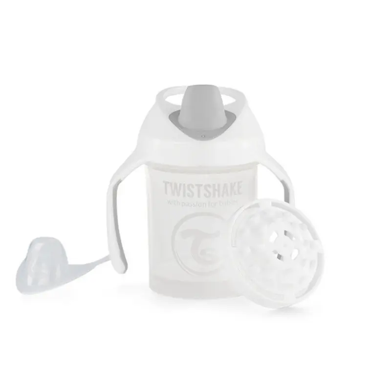Twistshake Tasse enfant mini cup 4m+ 230ml blanc