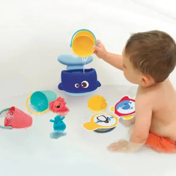 Valisette de bain 9 jouets de bain