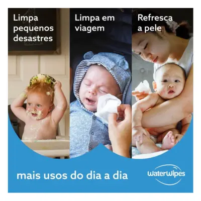 WaterWipes Lingettes Bébé Pack 9 x 60 Lingettes