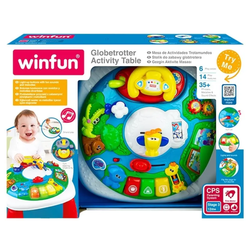Winfun Table d'Activités Globetrotter - 12M+